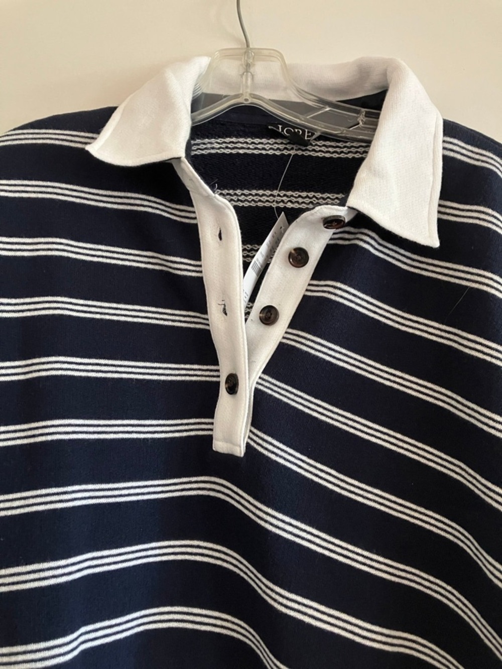 J. Crew Heritage terry rugby sweatshirt in stripe - Picture 5 of 7